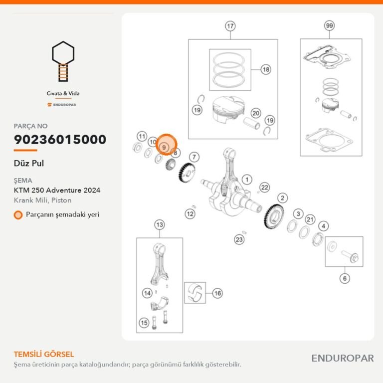 Düz Pul 90236015000 parça şeması