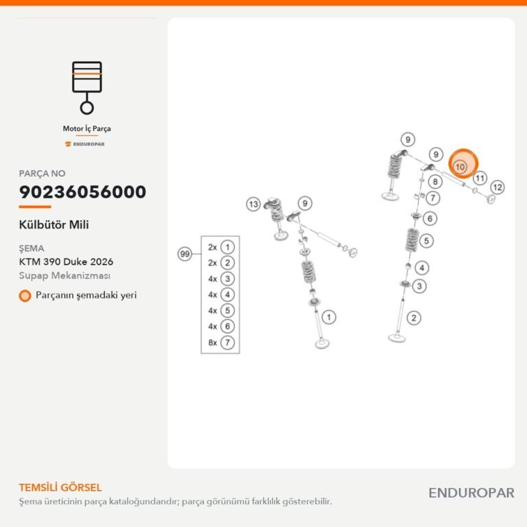 Külbütör Mili 90236056000 parça şeması
