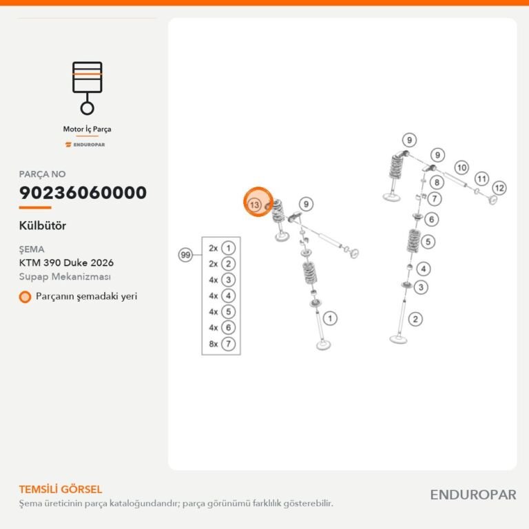 Külbütör 90236060000 parça şeması