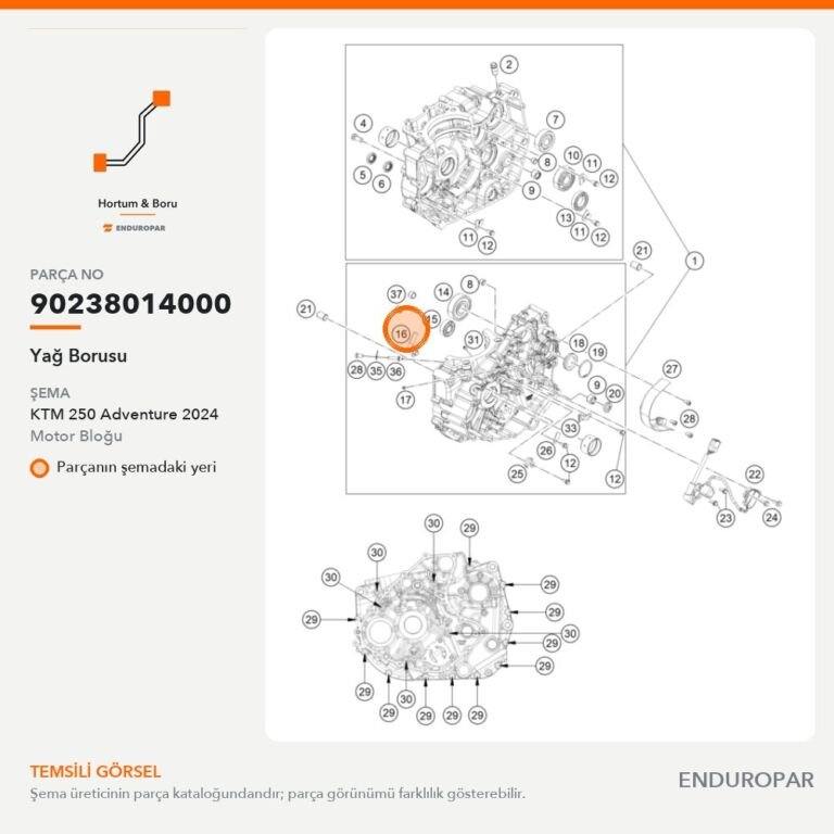 Yağ Borusu 90238014000 parça şeması