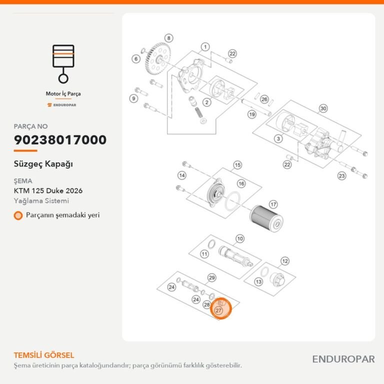 Süzgeç Kapağı 90238017000 parça şeması