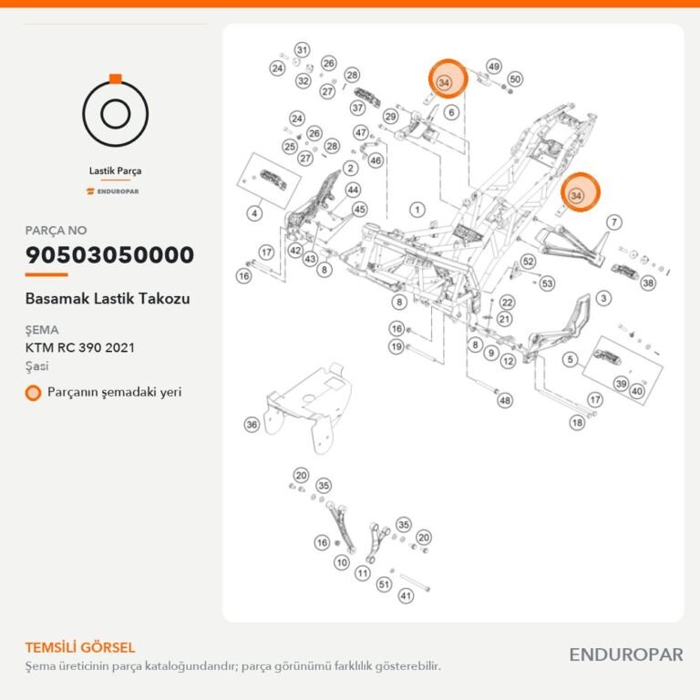 Basamak Lastik Takozu 90503050000 parça şeması