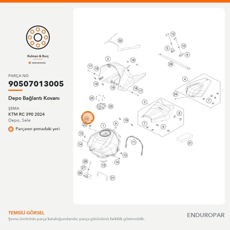 Depo Bağlantı Kovanı 90507013005 parça şeması