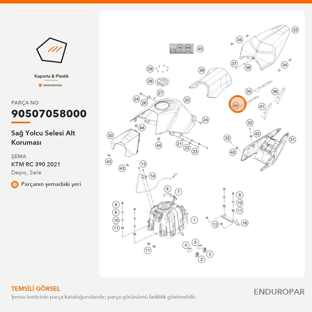 Sağ Yolcu Selesi Alt Koruması 90507058000 parça şeması