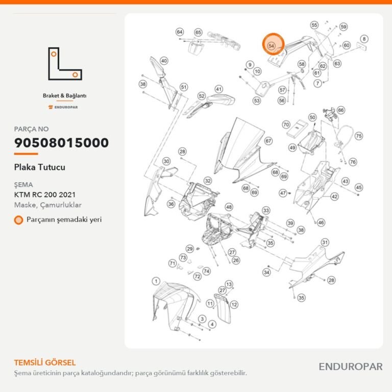 Plaka Tutucu 90508015000 parça şeması
