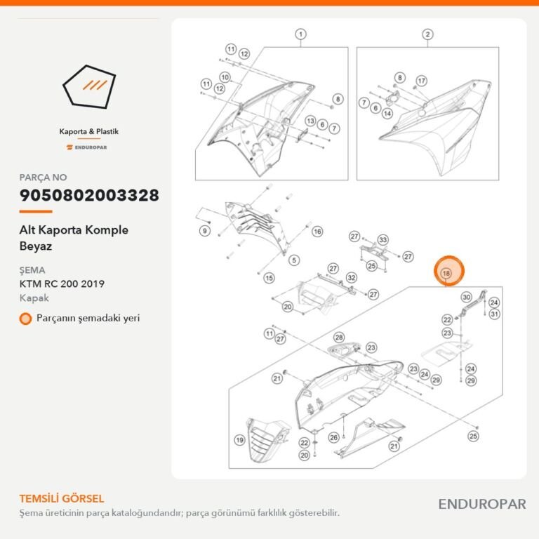 Alt Kaporta Komple Beyaz 9050802003328 parça şeması