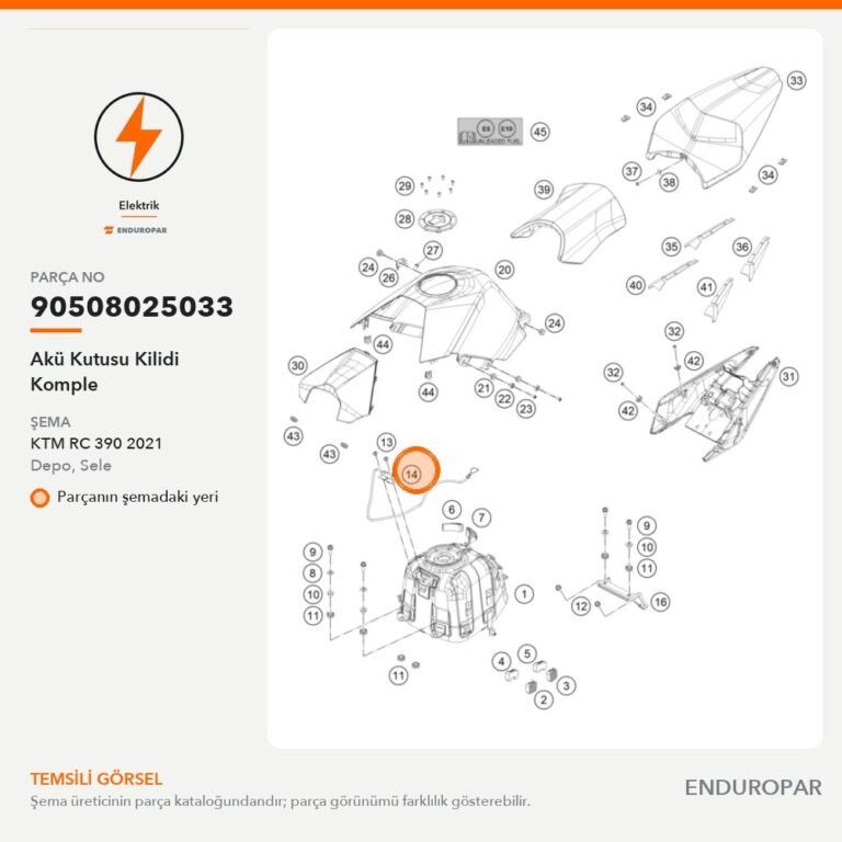 Akü Kutusu Kilidi Komple 90508025033 parça şeması