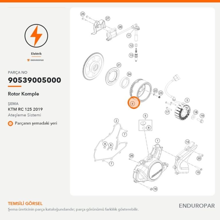 Rotor Komple 90539005000 parça şeması