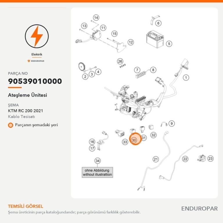 Ateşleme Ünitesi 90539010000 parça şeması
