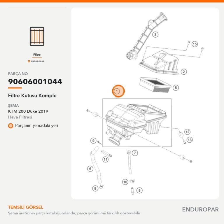 Filtre Kutusu Komple 90606001044 parça şeması
