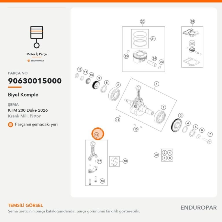Biyel Komple 90630015000 parça şeması