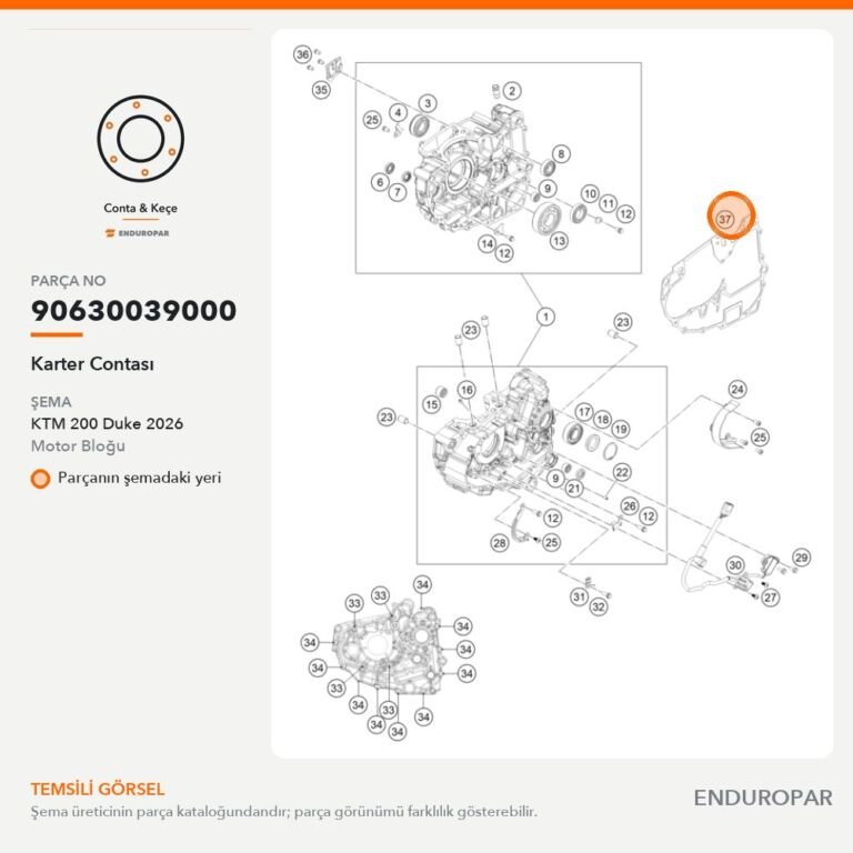 Karter Contası 90630039000 parça şeması