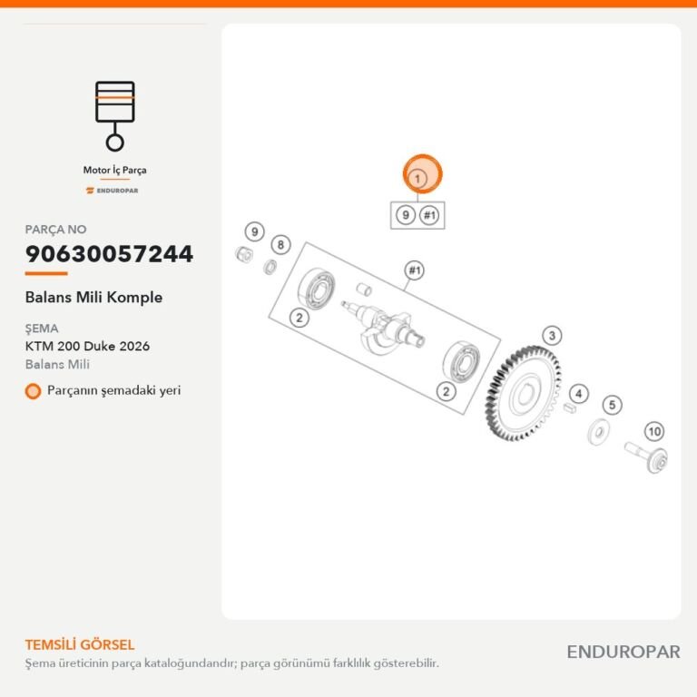 Balans Mili Komple 90630057244 parça şeması