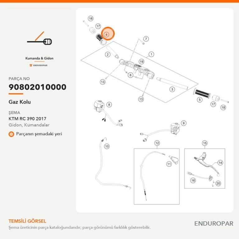 Gaz Kolu 90802010000 parça şeması