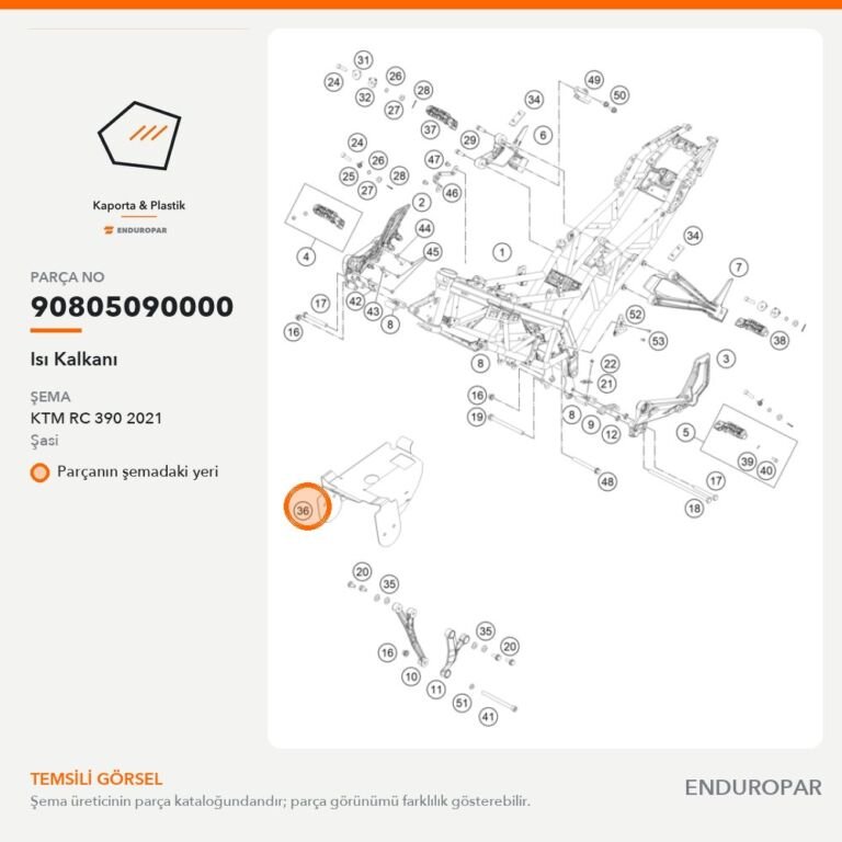 Isı Kalkanı 90805090000 parça şeması