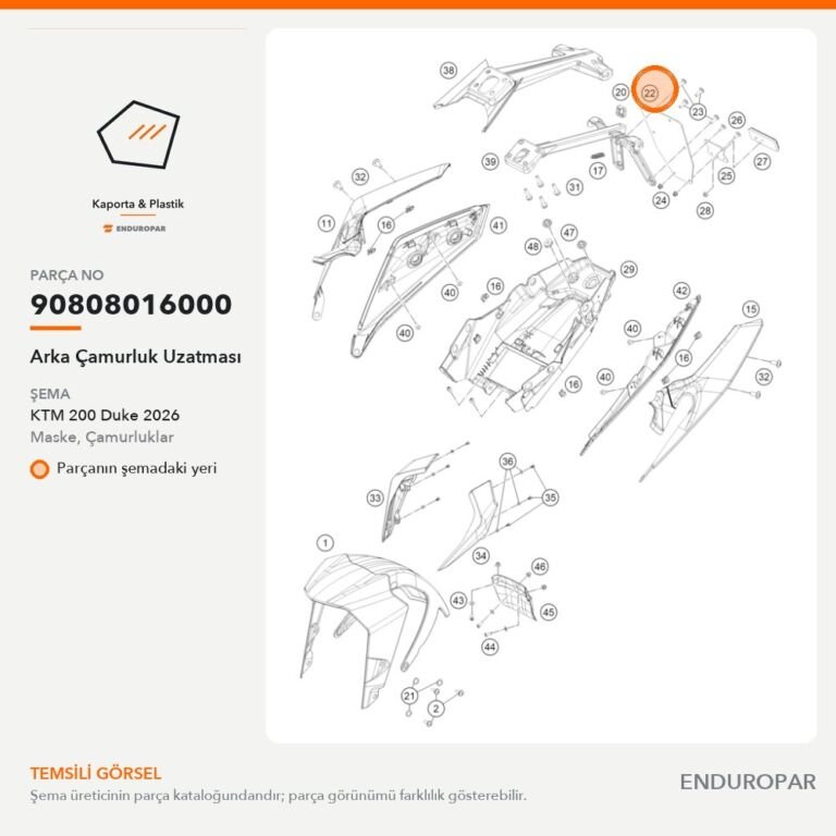 Arka Çamurluk Uzatması 90808016000 parça şeması
