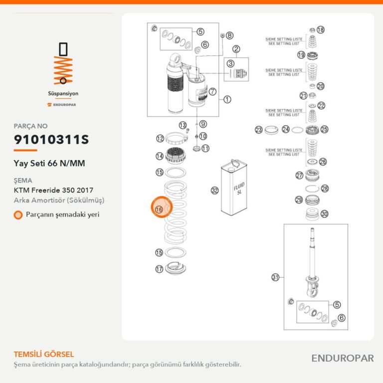 Yay Seti 66 N/MM 91010311S parça şeması