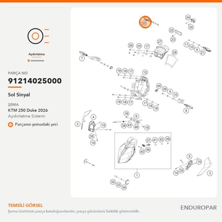 Sol Sinyal 91214025000 parça şeması