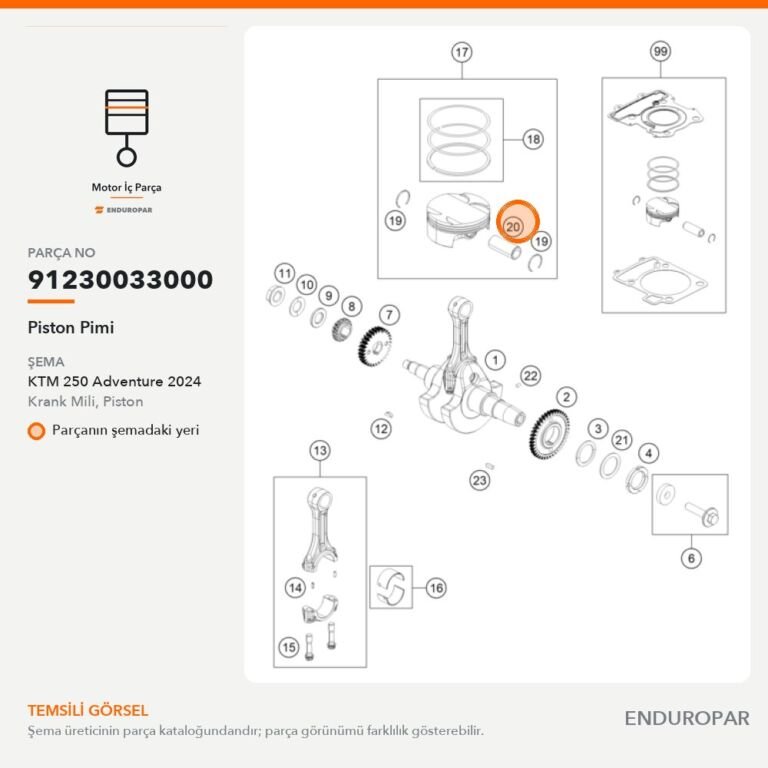 Piston Pimi 91230033000 parça şeması
