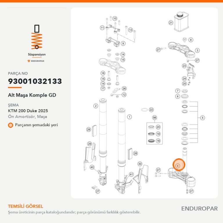 Alt Maşa Komple GD 93001032133 parça şeması