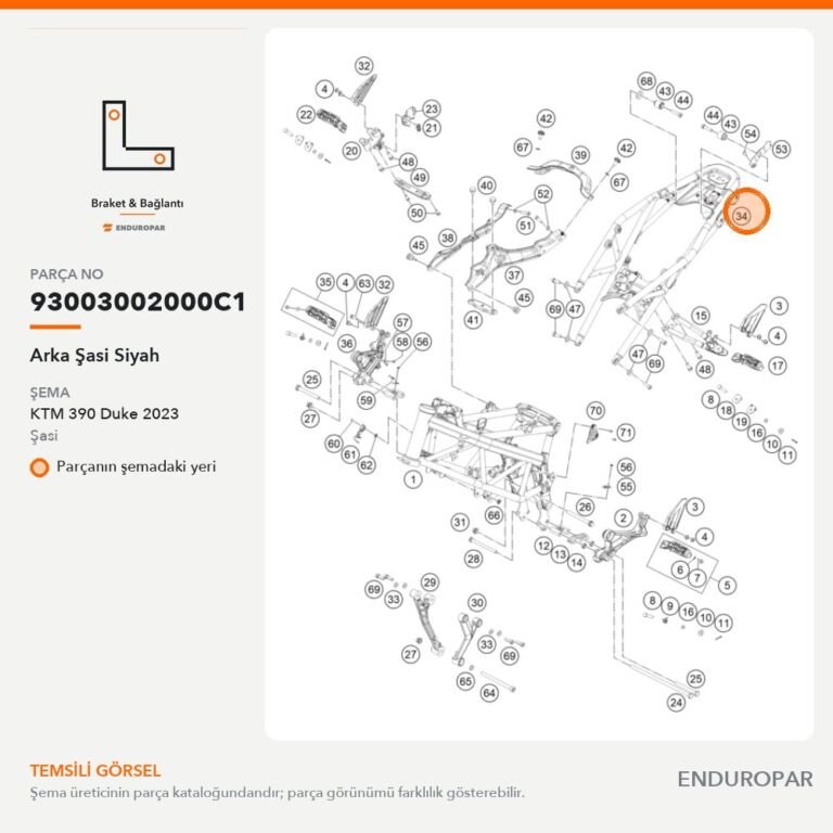 Arka Şasi Siyah 93003002000C1 parça şeması