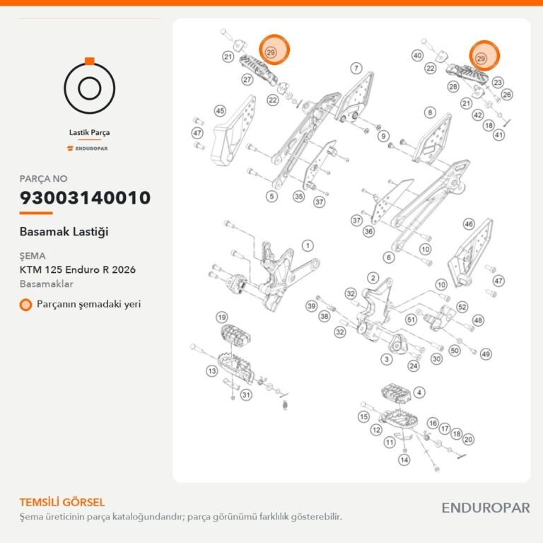 Basamak Lastiği 93003140010 parça şeması