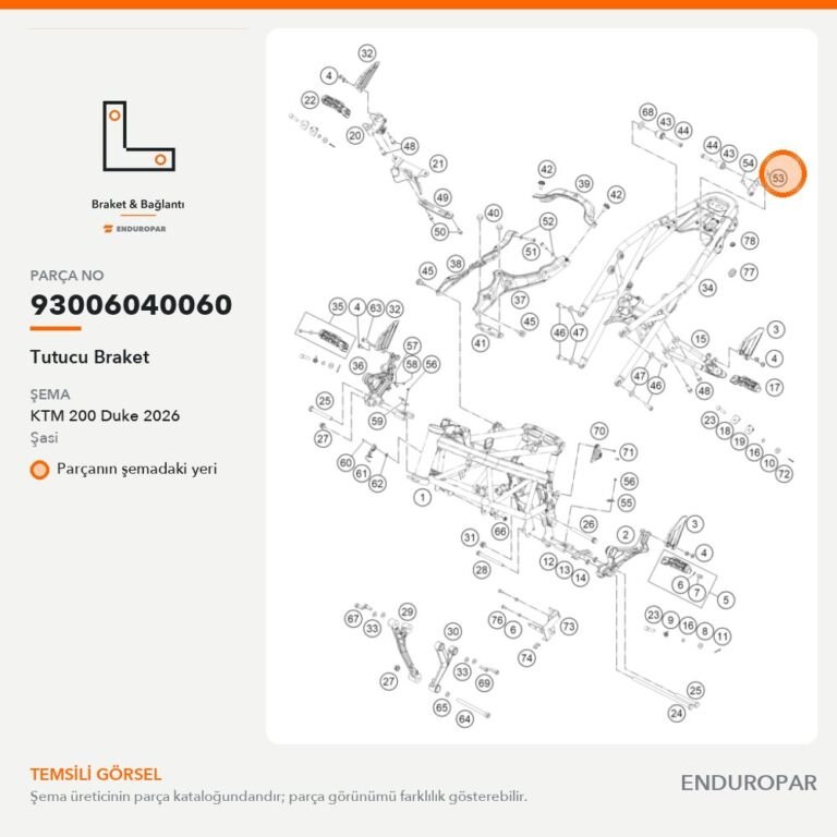 Tutucu Braket 93006040060 parça şeması