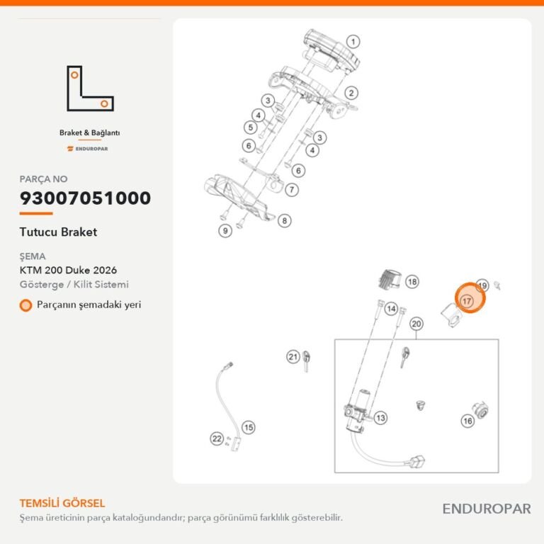 Tutucu Braket 93007051000 parça şeması