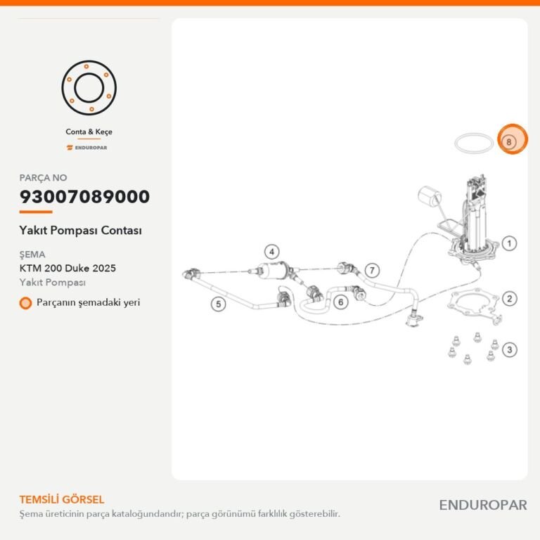 Yakıt Pompası Contası 93007089000 parça şeması