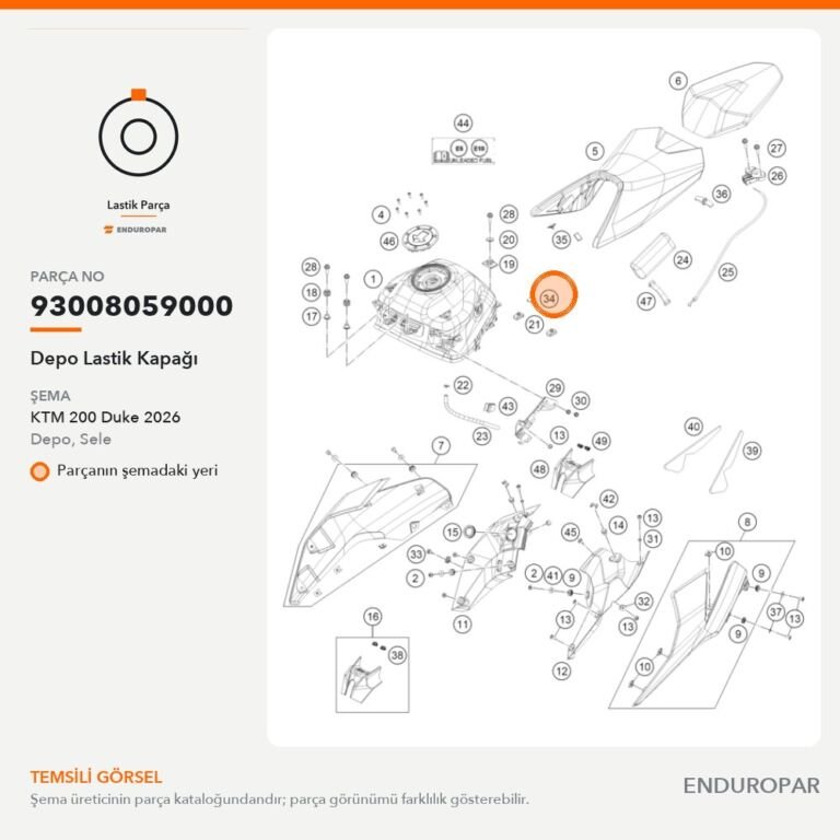 Depo Lastik Kapağı 93008059000 parça şeması
