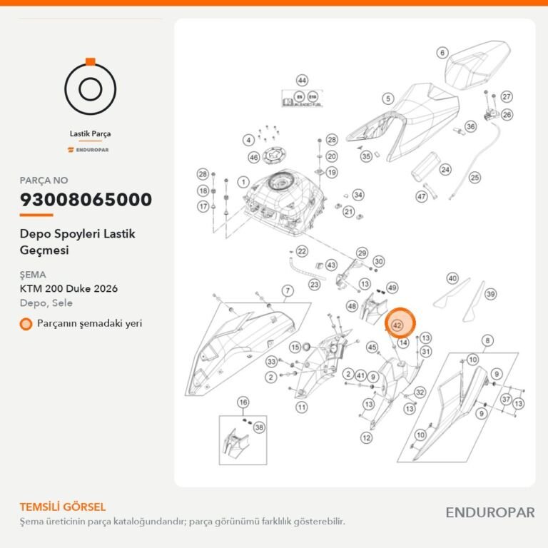 Depo Spoyleri Lastik Geçmesi 93008065000 parça şeması