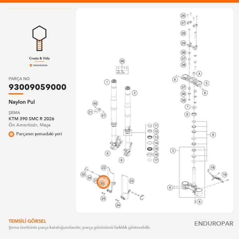 Naylon Pul 93009059000 parça şeması