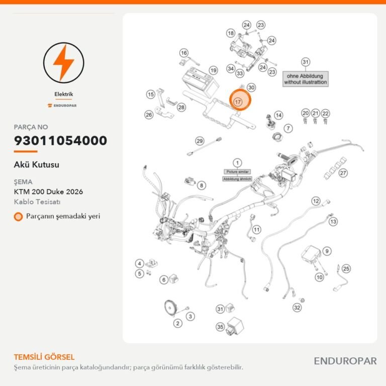 Akü Kutusu 93011054000 parça şeması