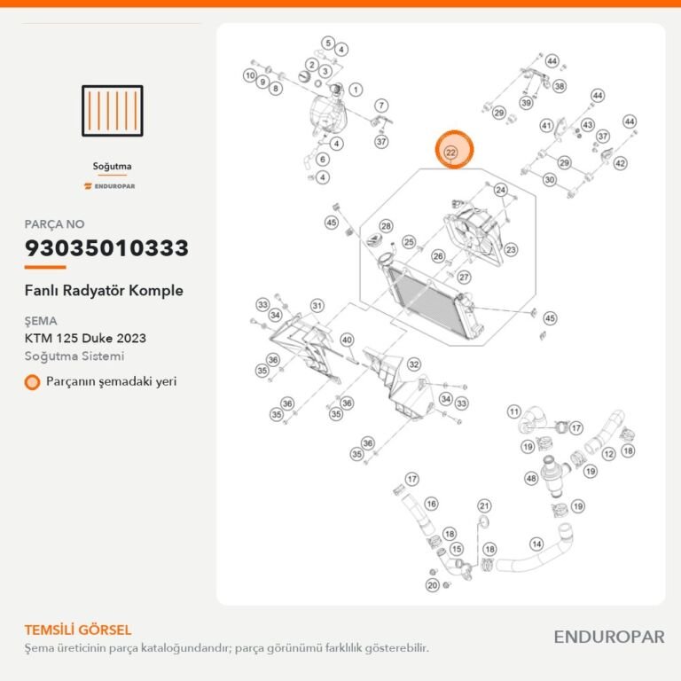 Fanlı Radyatör Komple 93035010333 parça şeması