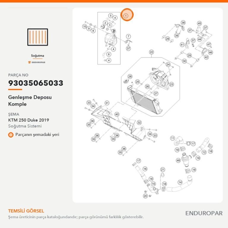 Genleşme Deposu Komple 93035065033 parça şeması