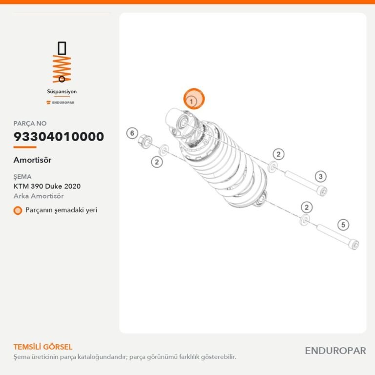 Amortisör 93304010000 parça şeması