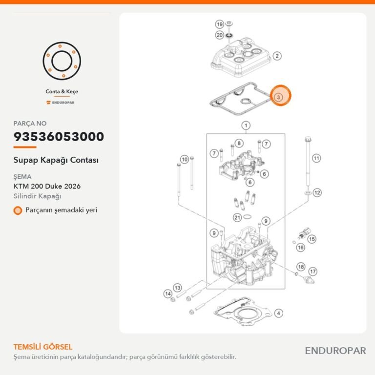 Supap Kapağı Contası 93536053000 parça şeması