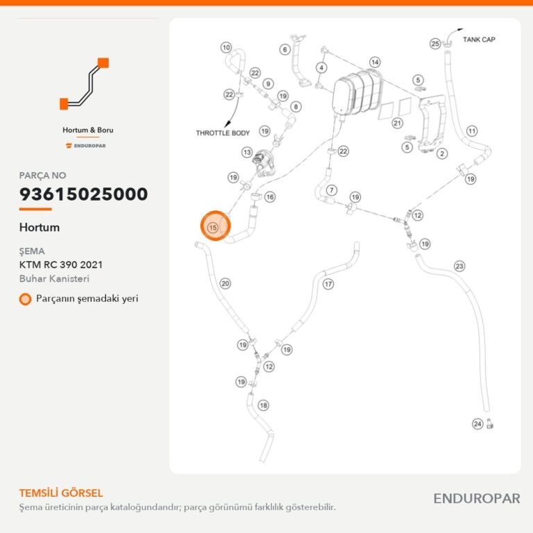 Hortum 93615025000 parça şeması