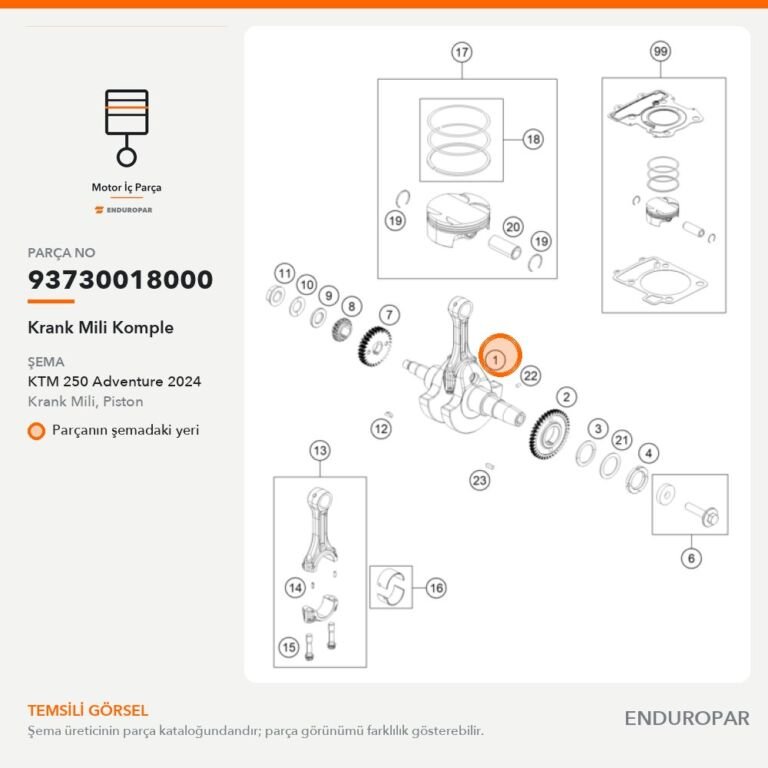 Krank Mili Komple 93730018000 parça şeması