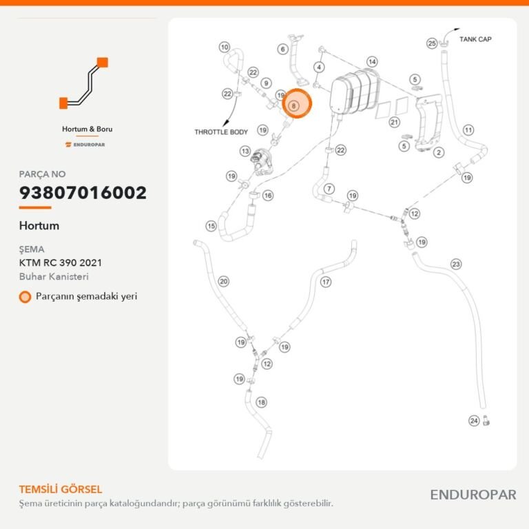 Hortum 93807016002 parça şeması