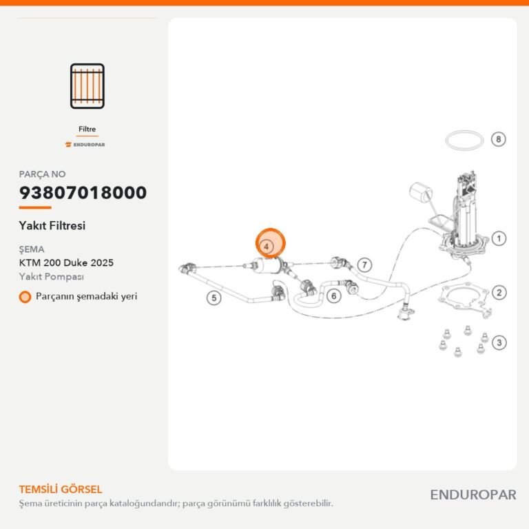 Yakıt Filtresi 93807018000 parça şeması