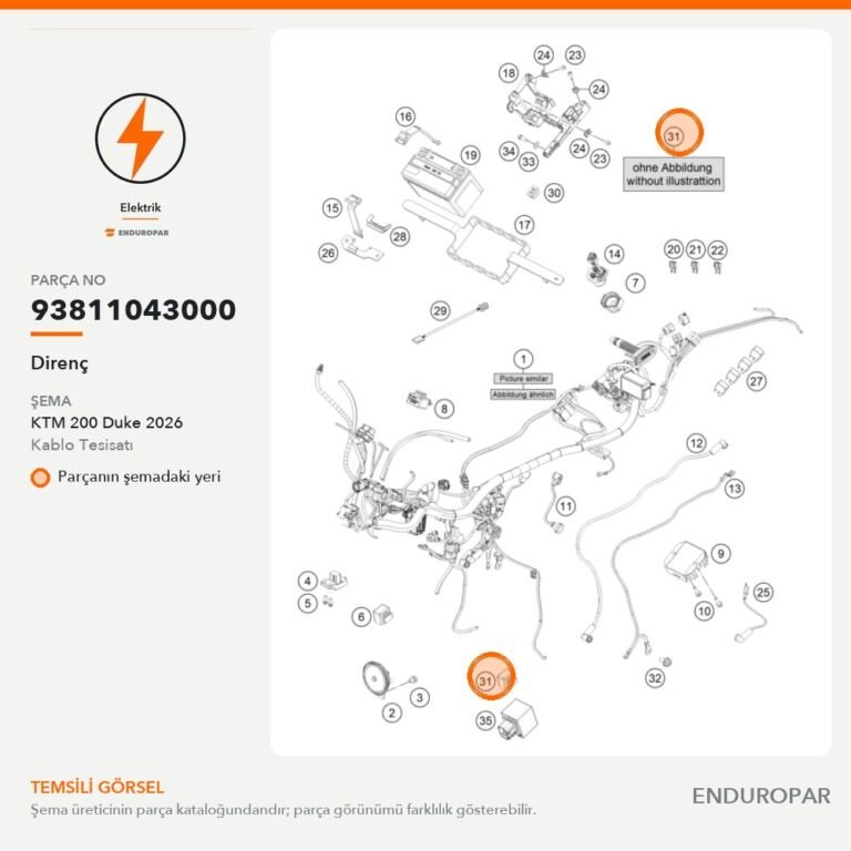 Direnç 93811043000 parça şeması