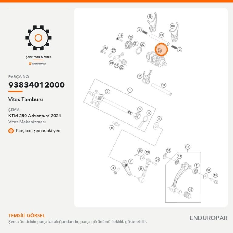 Vites Tamburu 93834012000 parça şeması