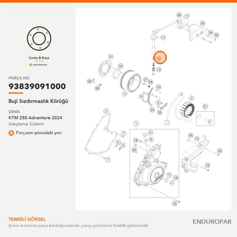 Buji Sızdırmazlık Körüğü 93839091000 parça şeması