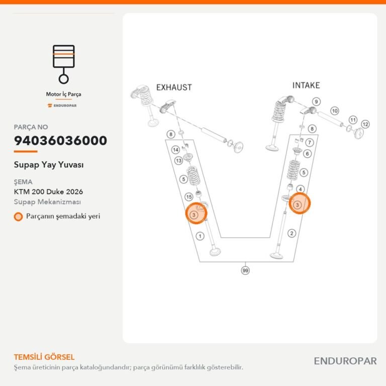 Supap Yay Yuvası 94036036000 parça şeması