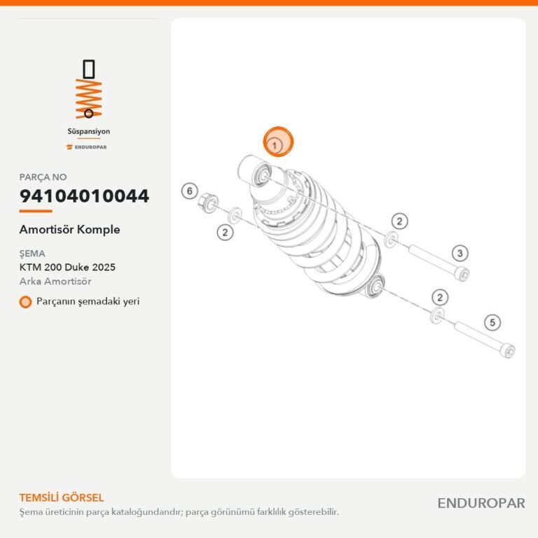 Amortisör Komple 94104010044 parça şeması
