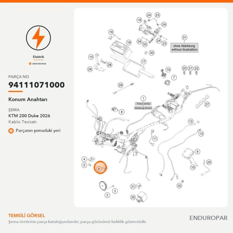 Konum Anahtarı 94111071000 parça şeması