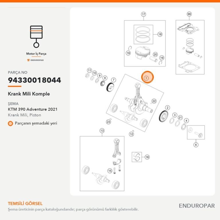 Krank Mili Komple 94330018044 parça şeması