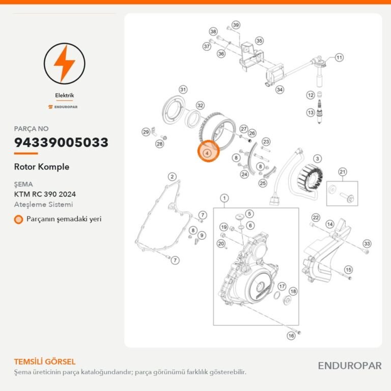 Rotor Komple 94339005033 parça şeması