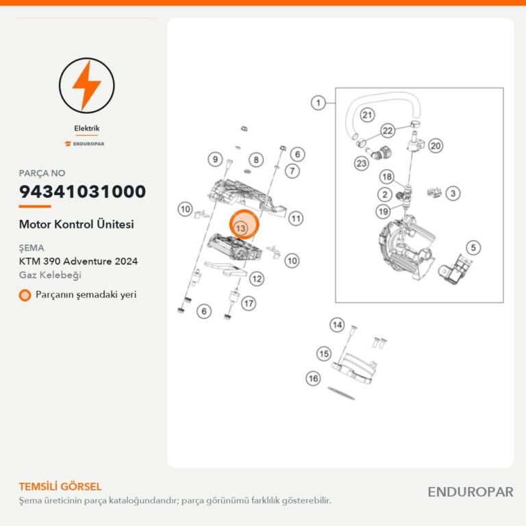 Motor Kontrol Ünitesi 94341031000 parça şeması